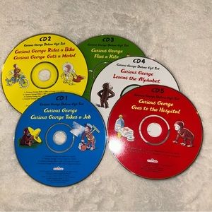 Curious George Books CDs, excellent condition